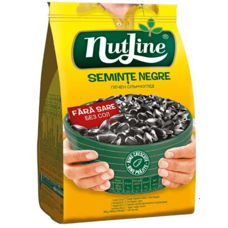 Nutline Seminte floarea soarelui negre fara sare 300g *18